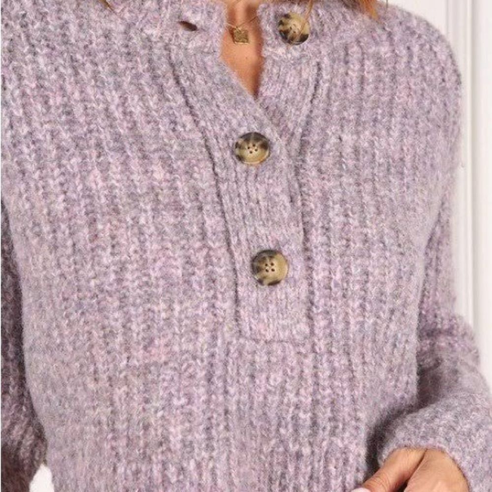 Lilou Melange Multicolor Purple Sweater size L NWT‎ in packaging - Picture 4 of 6